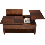 Daytona Regal Walnut Double Lift-top Cocktail Table