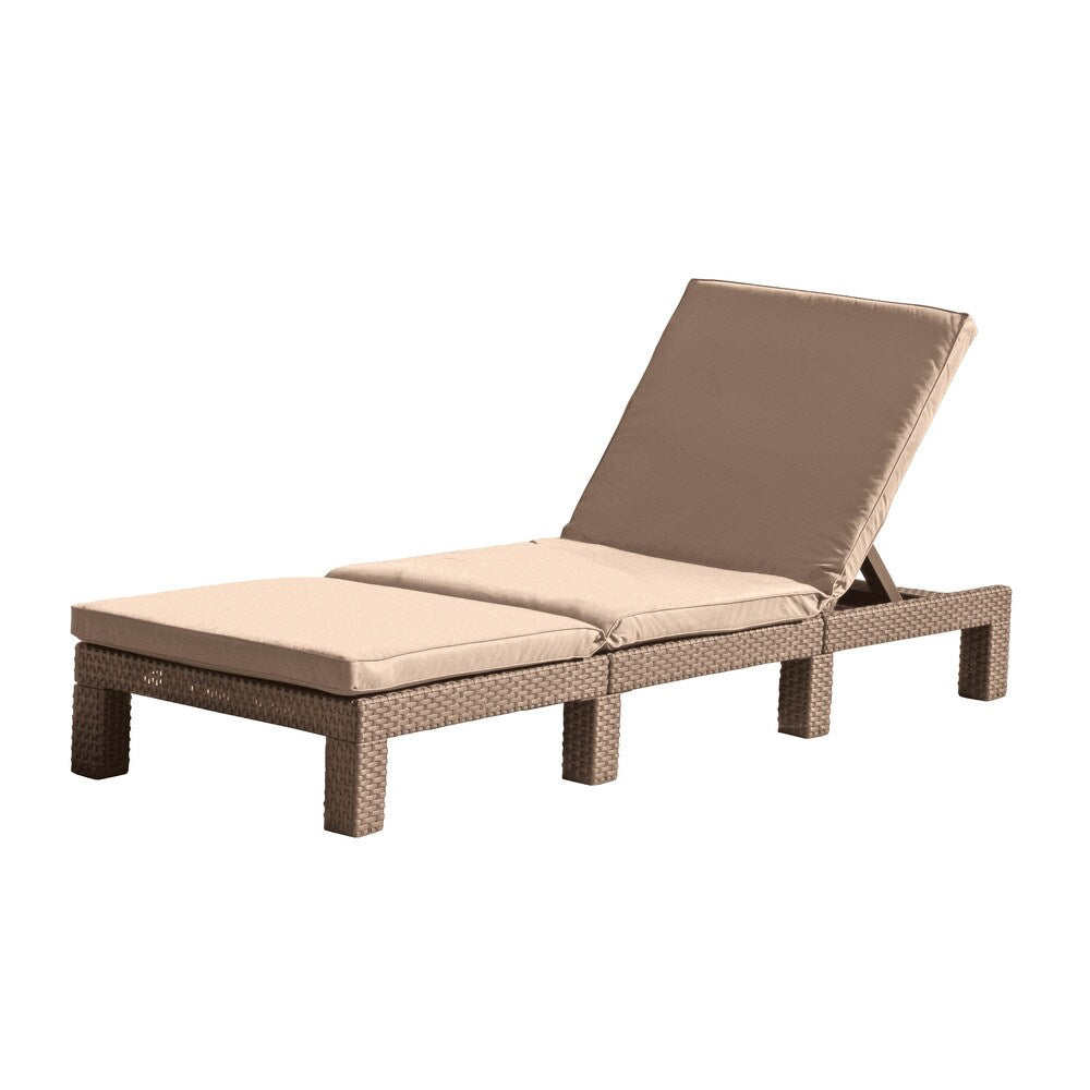Daytona Sunlounger w/Cushion Cappuccino