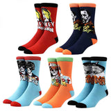 Dc Comics The Suicide Squad Variety Characters Mixed Art Crew Socks 5Pack