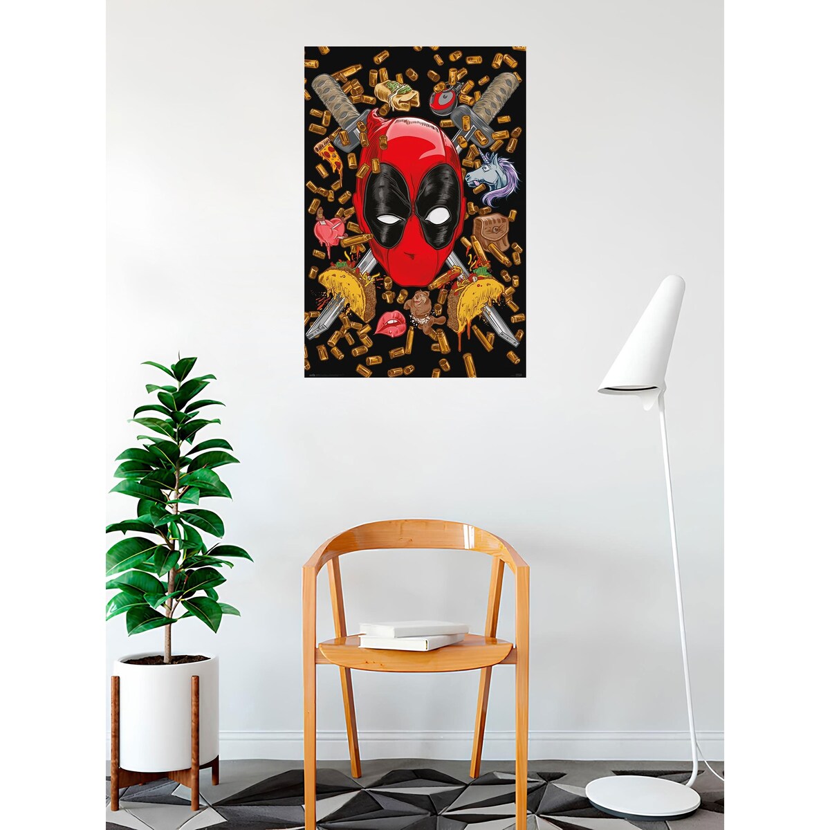 Deadpool - Bullets and Chimichangas Art Poster - 24 x 36 Inch