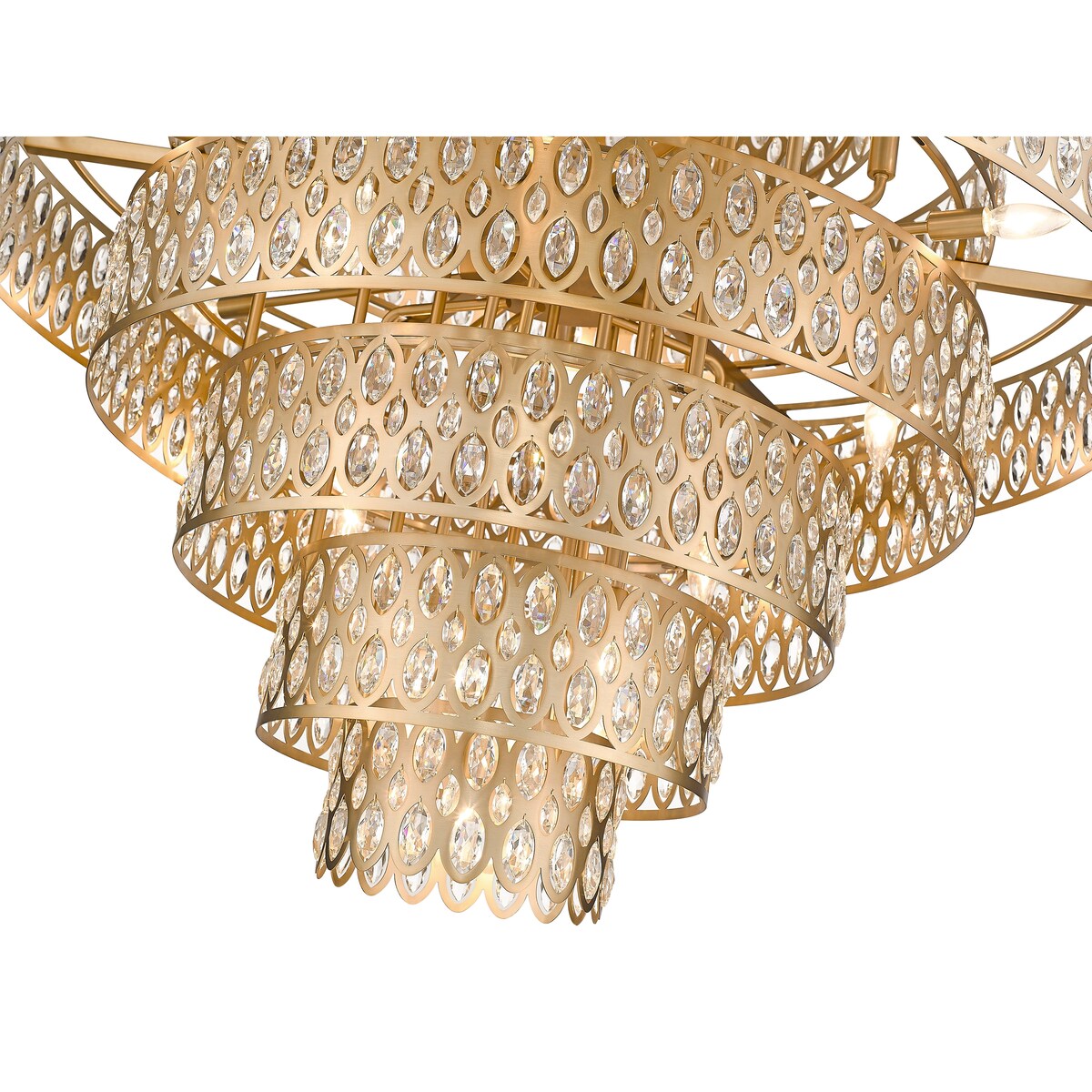 Dealey 25 Light Pendant - Heirloom Brass