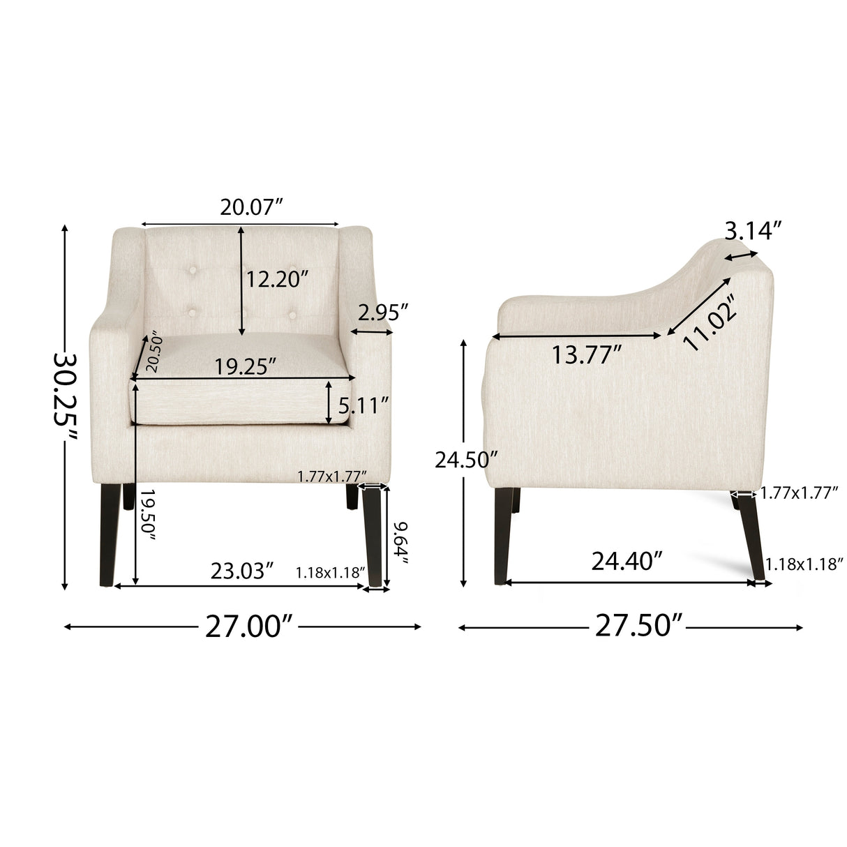 Deanna Tufted Accent Chair by Christopher Knight Home