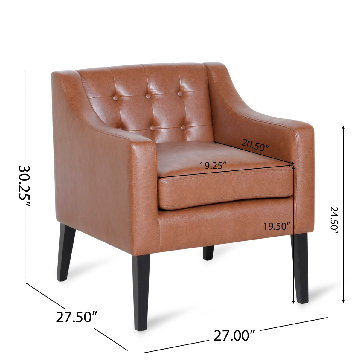 Deanna Tufted Accent Chair by Christopher Knight Home