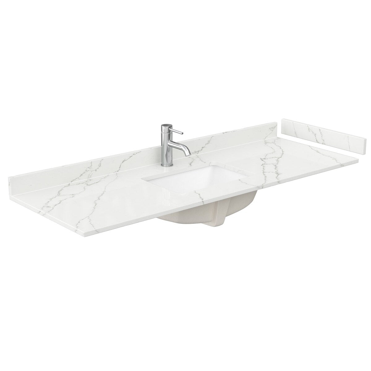 Deborah 60-inch Single Vanity, Quartz Top