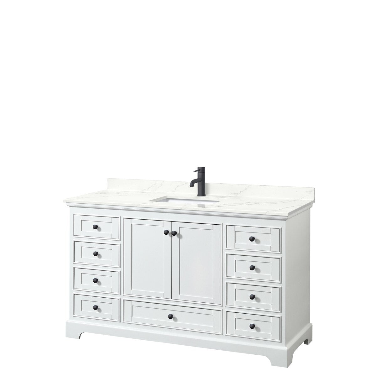 Deborah 60-inch Single Vanity, Quartz Top