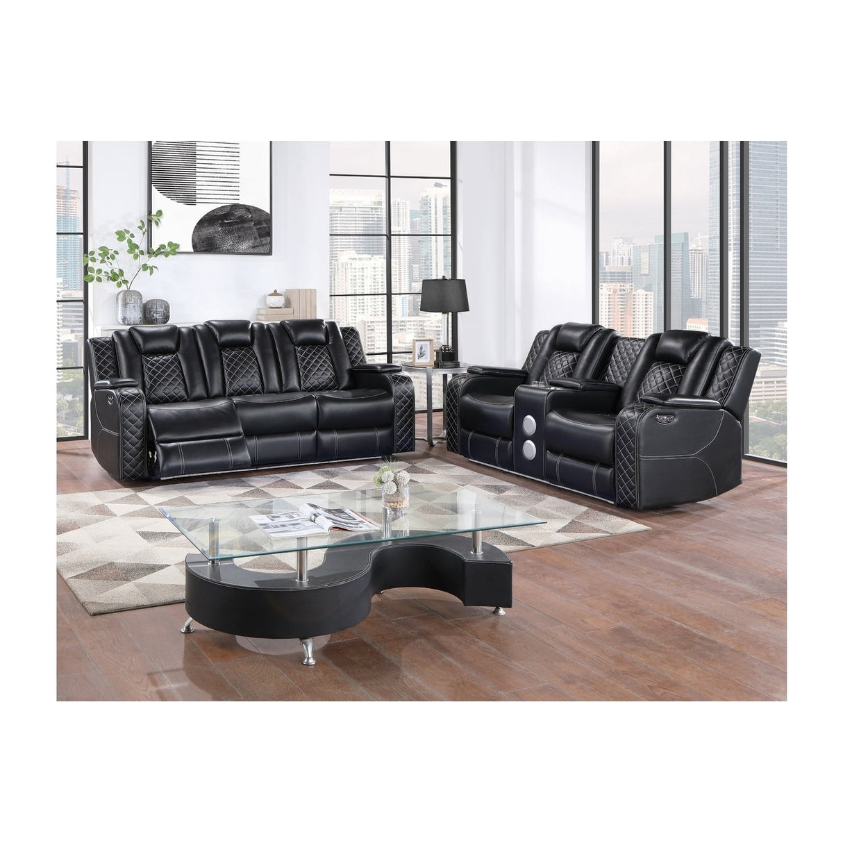 Deborah Black Power Reclining Set