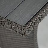 Decker Contemporary 57-inch Wicker Plank-Style Outdoor Dining Table by M&L Co.