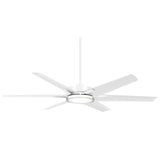 Minka Aire Deco 6 Blade 65 Inch Ceiling Fan LED For Outdoor