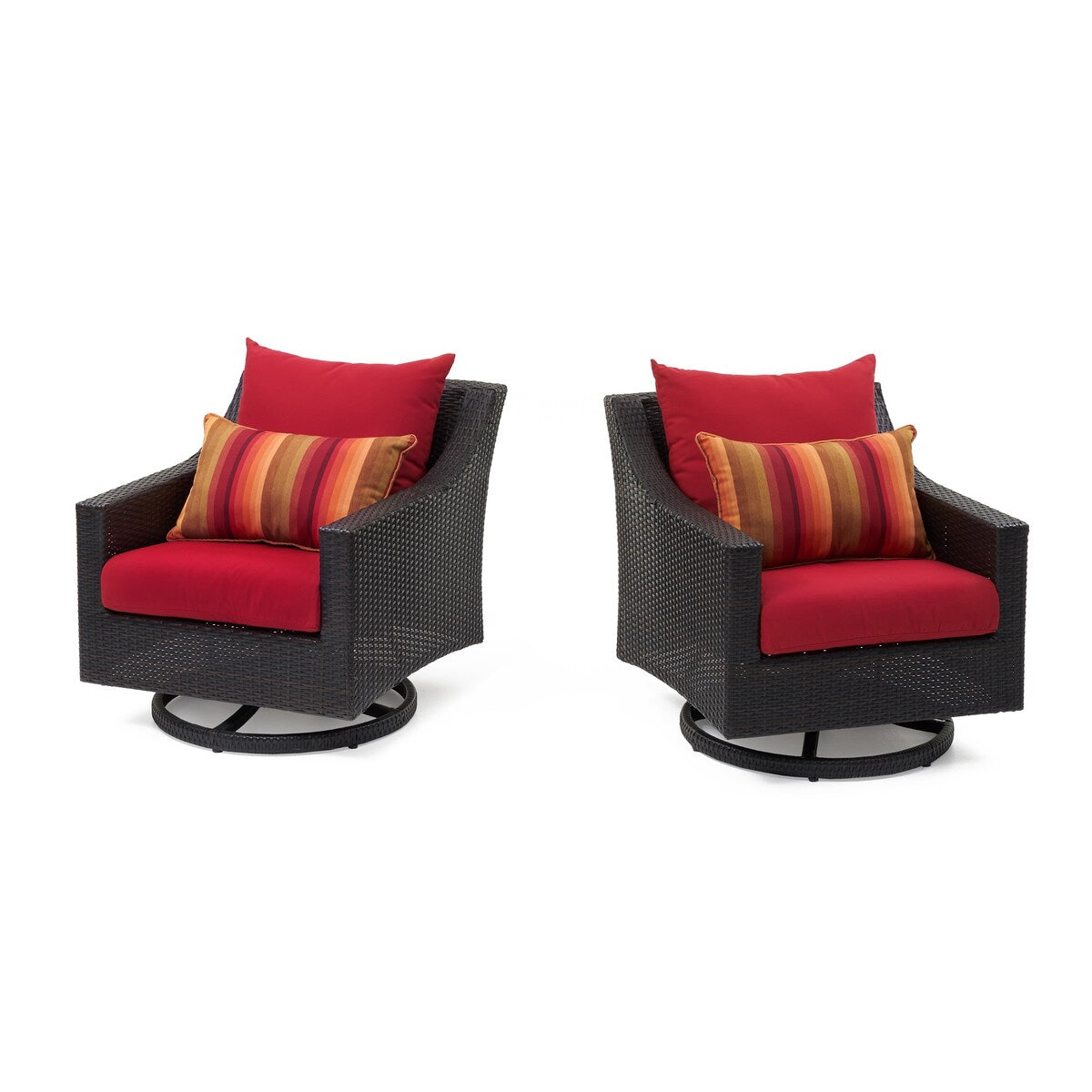 Deco 8 Piece Sunbrella Outdoor Patio Sofa & Motion Club Chair Set