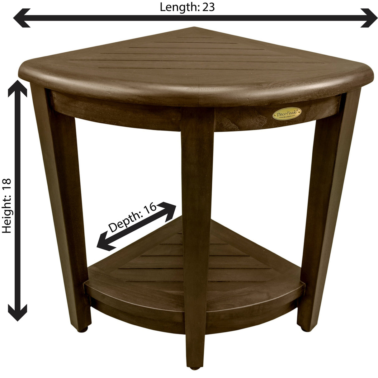 Snazzy Corner, Teak Shower Bench, Shower Stool, Teak Bench Shower, Teak Shower Stool for Inside Shower, Bathroom Bench