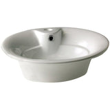 Decolav Vitreous China Vessel with Overflow and Single Hole Faucet Drilling