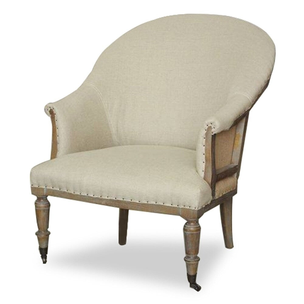 Deconstructed Nailhead Library Accent Chair