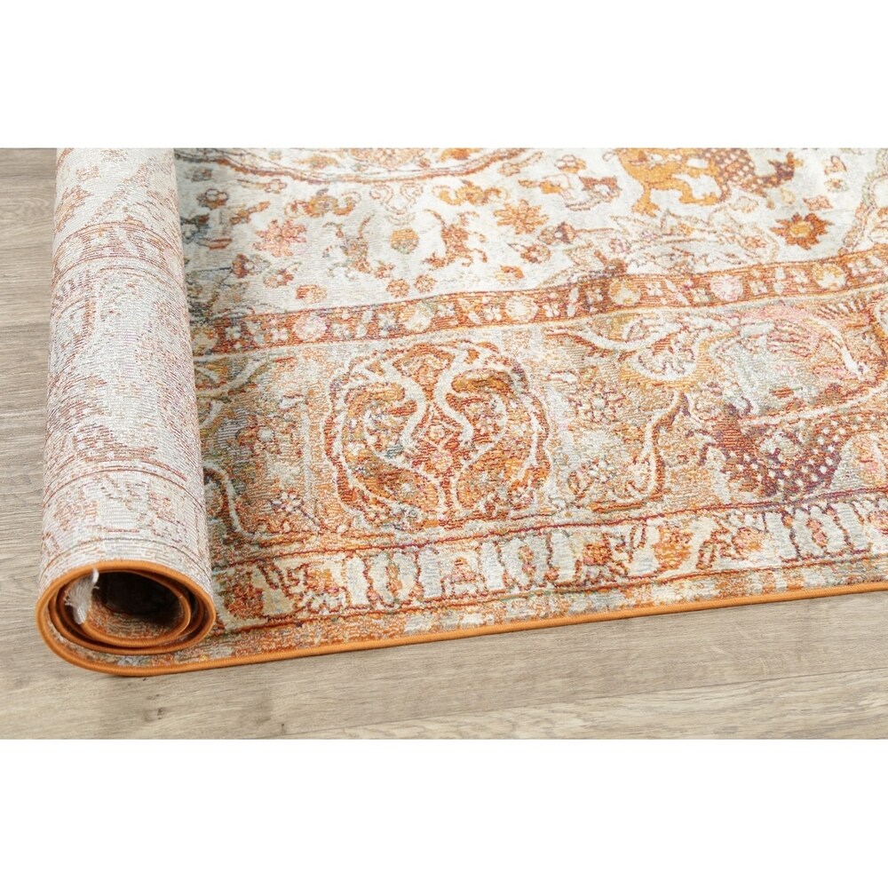 Decorative Animal Pictorial Turkish Vintage Style Area Rugs Heat-Set