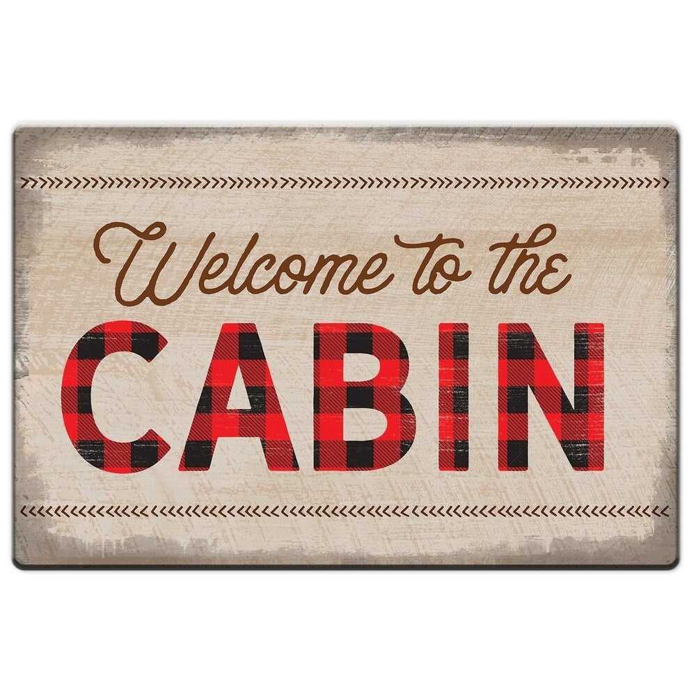 Decorative Anti-Fatigue Floor Mats 30" x 20" - Welcome to the Cabin - 30" x 20"