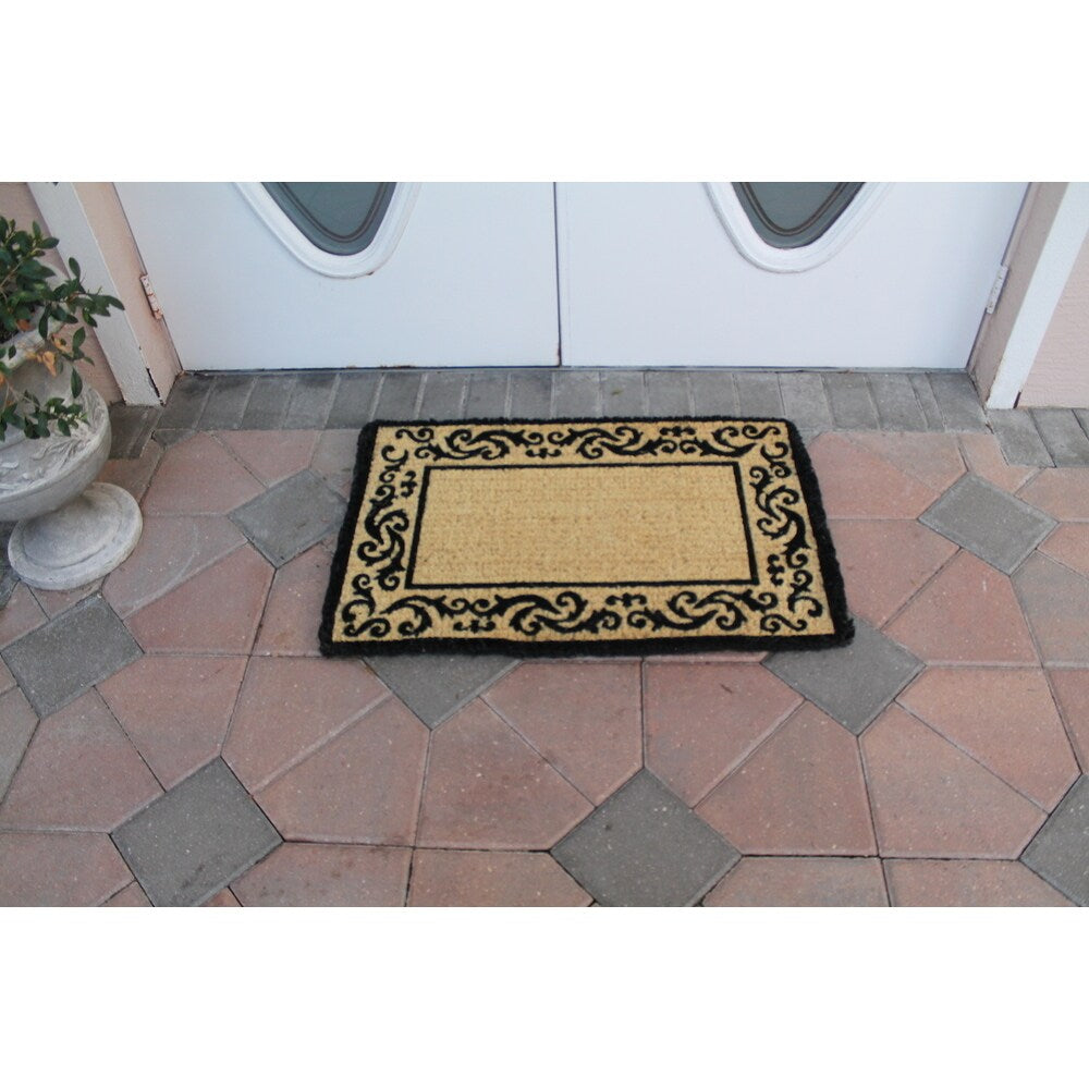 First Impression Handmade Decorative Border Filigree Doormat (2' x 3')