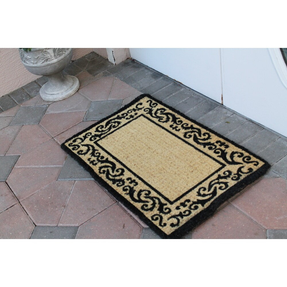 First Impression Handmade Decorative Border Filigree Doormat (2' x 3')
