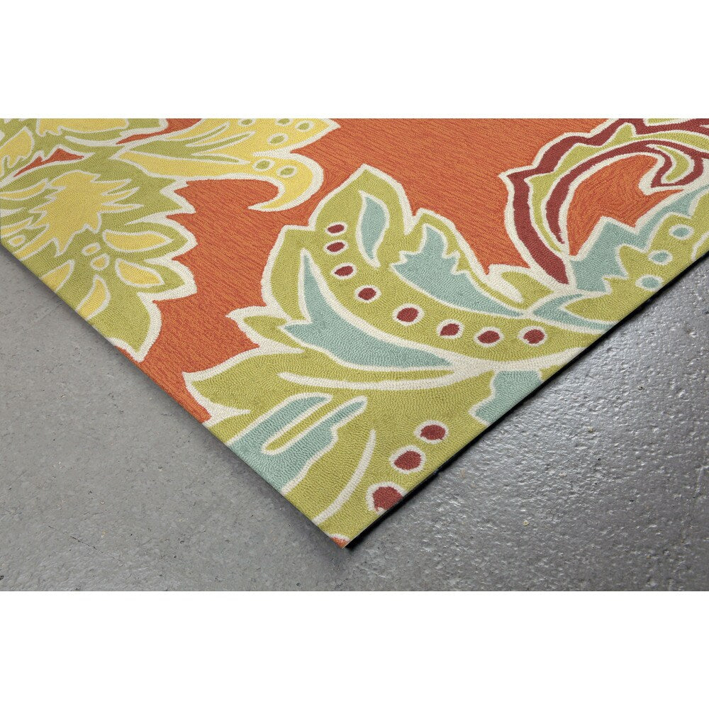 Decorative Border Outdoor Rug (7'6 x 9'6)