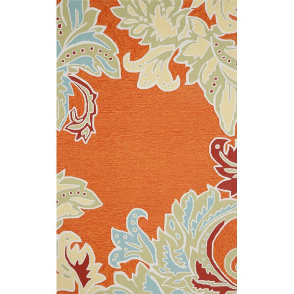 Decorative Border Outdoor Rug (7'6 x 9'6)