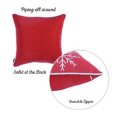 Decorative Christmas Snowflakes Single Throw Pillow Cover Square