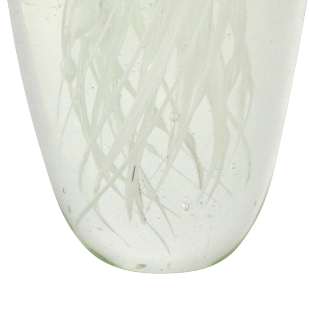 Decorative Crystal Jellyfish Egg with Weaving Tentacle,Green and Clear