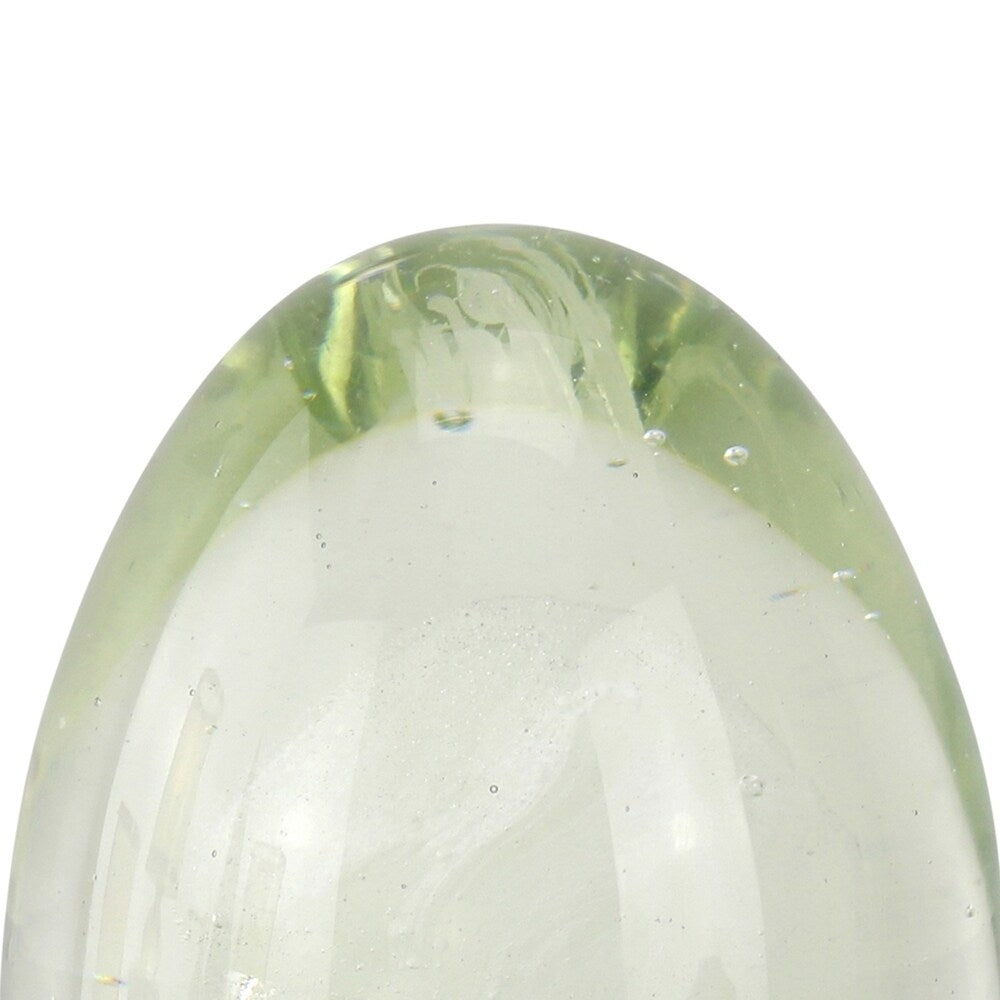 Decorative Crystal Jellyfish Egg with Weaving Tentacle,Green and Clear