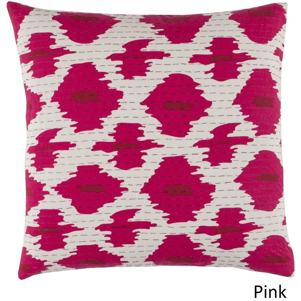 Decorative Denain 18-inch Feather Down or Poly Filled Throw Pillow