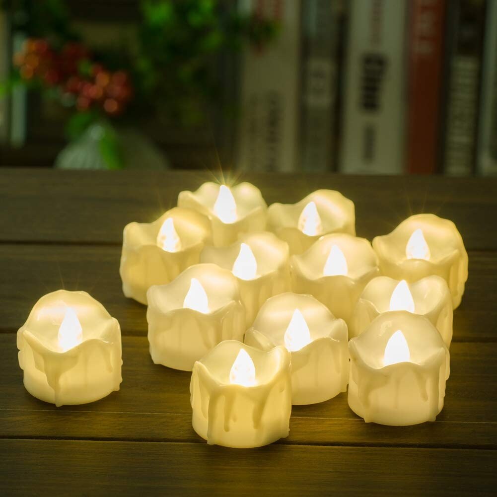 Decorative Flameless Candles Flickering Tea Light - Medium