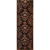 Decorative Floral Brown Oushak Oriental Runner Rug Hand-tufted - 2'7" x 8'1"