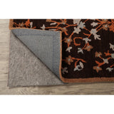 Decorative Floral Brown Oushak Oriental Runner Rug Hand-tufted - 2'7" x 8'1"