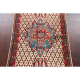 Decorative Geometric Ardebil Persian Area Rug Hand-Knotted Carpet - 3'4" x 5'11"