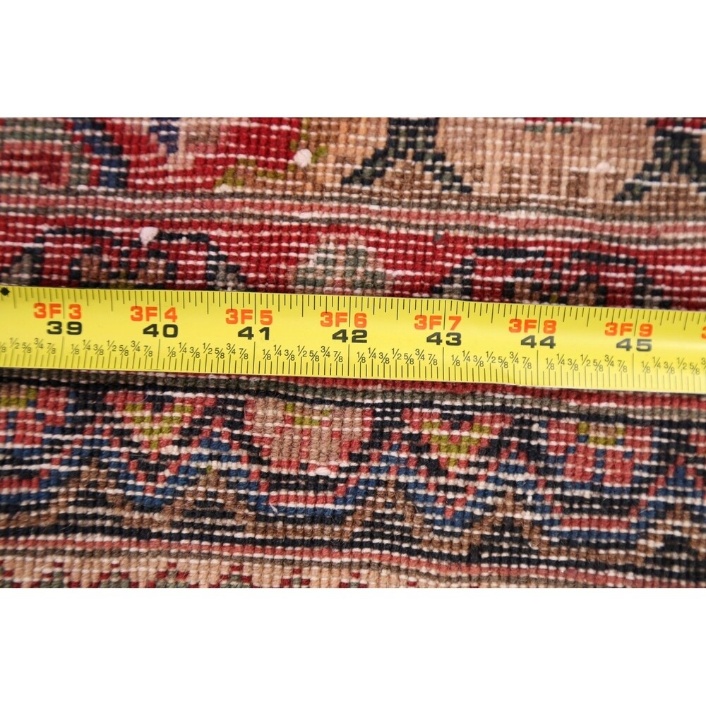 Decorative Geometric Ardebil Persian Area Rug Hand-Knotted Carpet - 3'4" x 5'11"