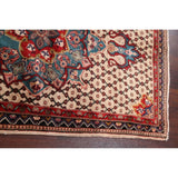 Decorative Geometric Ardebil Persian Area Rug Hand-Knotted Carpet - 3'4" x 5'11"