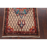 Decorative Geometric Ardebil Persian Area Rug Hand-Knotted Carpet - 3'4" x 5'11"