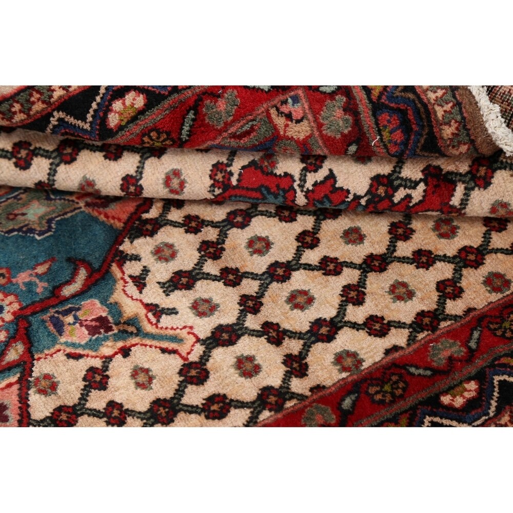 Decorative Geometric Ardebil Persian Area Rug Hand-Knotted Carpet - 3'4" x 5'11"