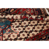 Decorative Geometric Ardebil Persian Area Rug Hand-Knotted Carpet - 3'4" x 5'11"