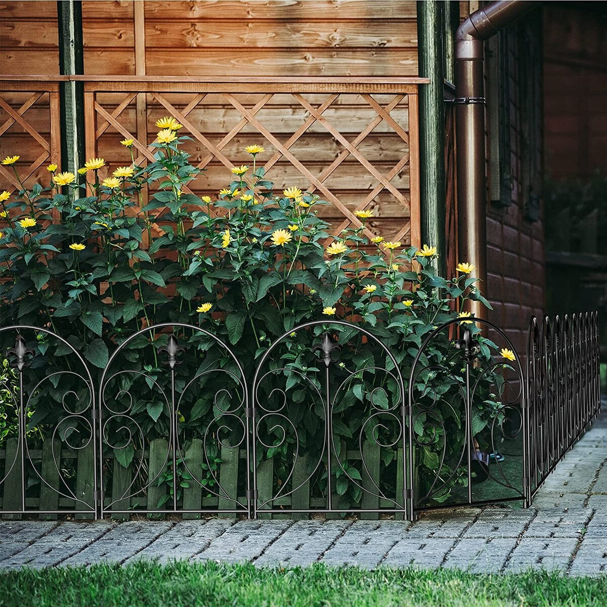 Decorative Graden Fence 10 Pack, 24in(H) x 10ft(L)