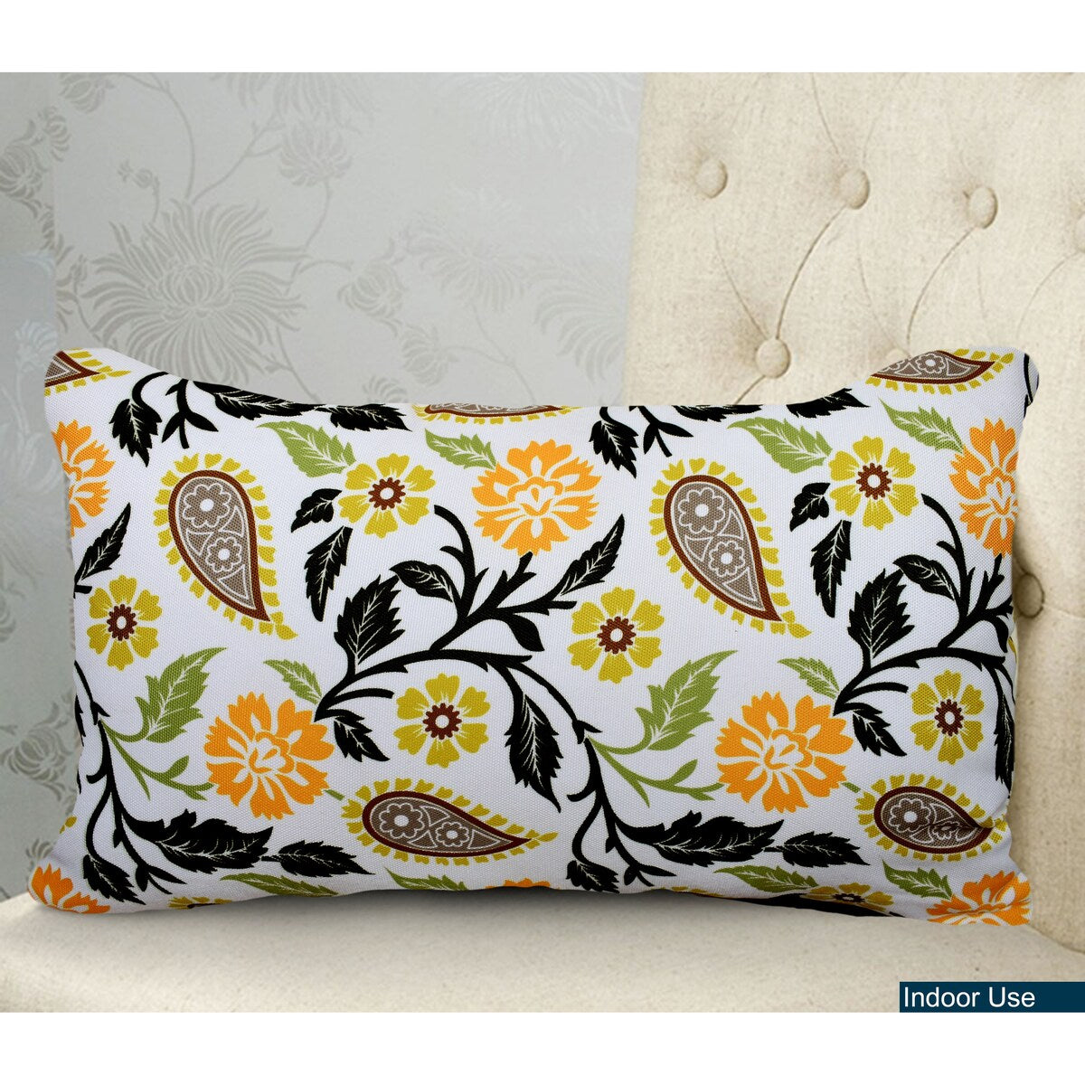 Indoor/Outdoor Weatherproof Throw Pillows with Inserts | 12x20 Inches