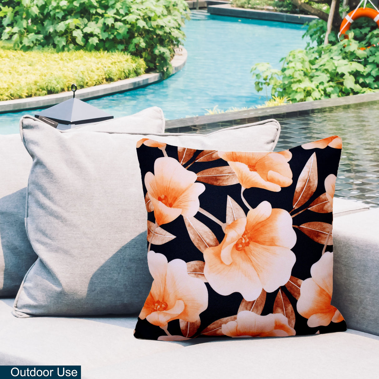 Decorative Indoor Outdoor Waterproof Throw Pillows 18x18 Inches with Inserts for Your Patio Furniture, Chairs, Indoor Décor