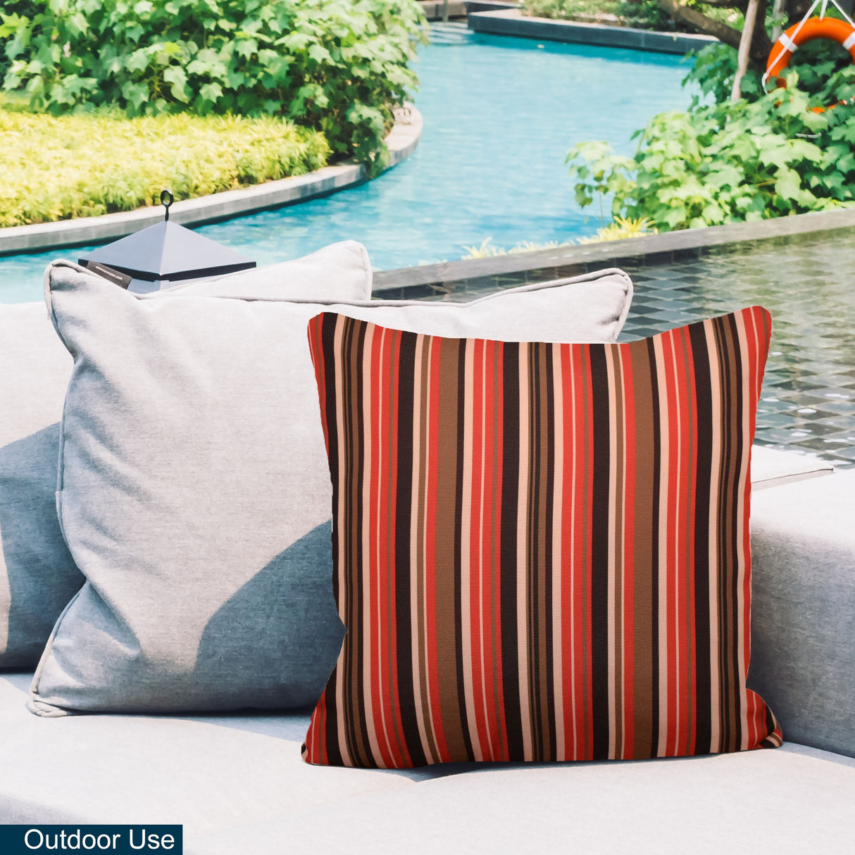 Decorative Indoor Outdoor Waterproof Throw Pillows 18x18 Inches with Inserts for Your Patio Furniture, Chairs, Indoor Décor
