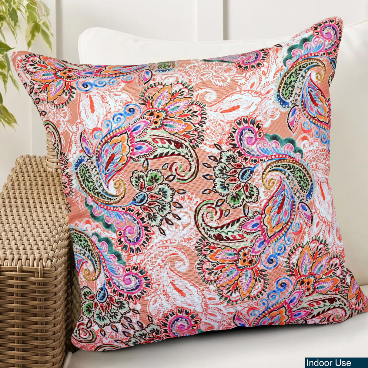 Decorative Indoor Outdoor Waterproof Throw Pillows 18x18 Inches with Inserts for Your Patio Furniture, Chairs, Indoor Décor