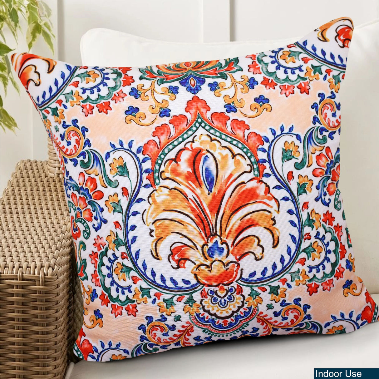 Decorative Indoor Outdoor Waterproof Throw Pillows 18x18 Inches with Inserts for Your Patio Furniture, Chairs, Indoor Décor