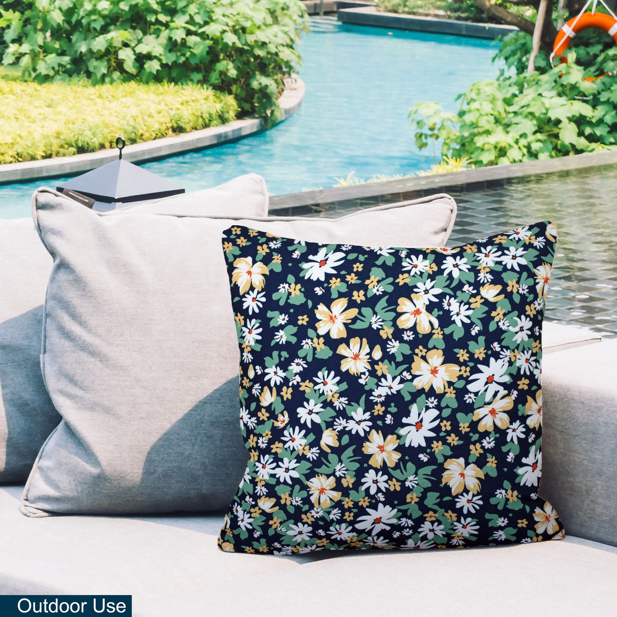 Decorative Indoor Outdoor Waterproof Throw Pillows 18x18 Inches with Inserts for Your Patio Furniture, Chairs, Indoor Décor