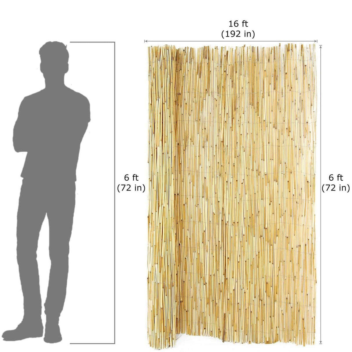 Decorative Reed Fence For Outdoor Garden And Backyard Privacy
