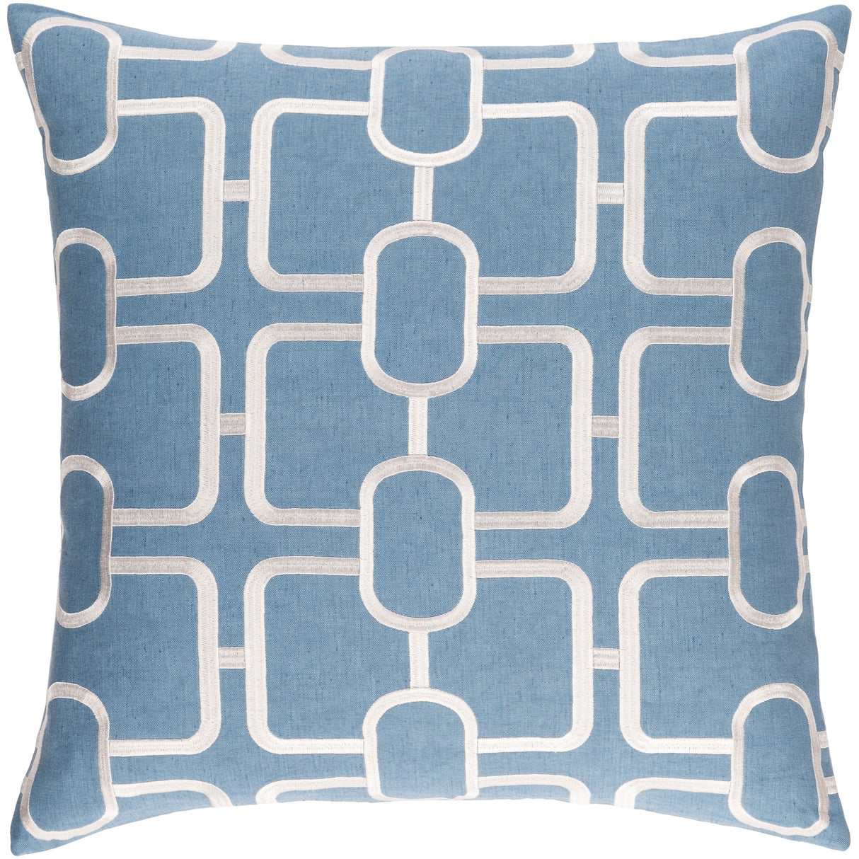Decorative Stains Denim 20-inch Throw Pillow Cover