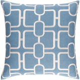Decorative Stains Denim 20-inch Throw Pillow Cover