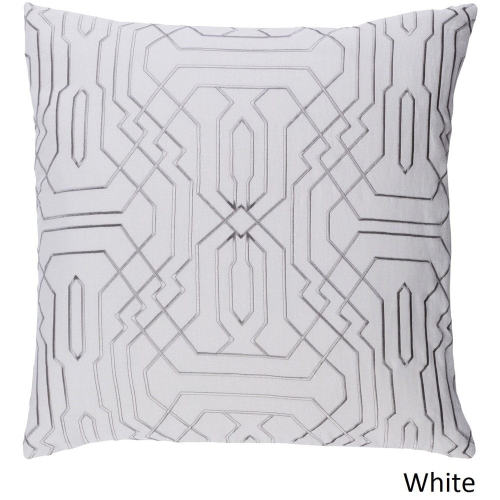 Decorative Stone 18-inch Feather Down or Poly Filled Throw Pillow