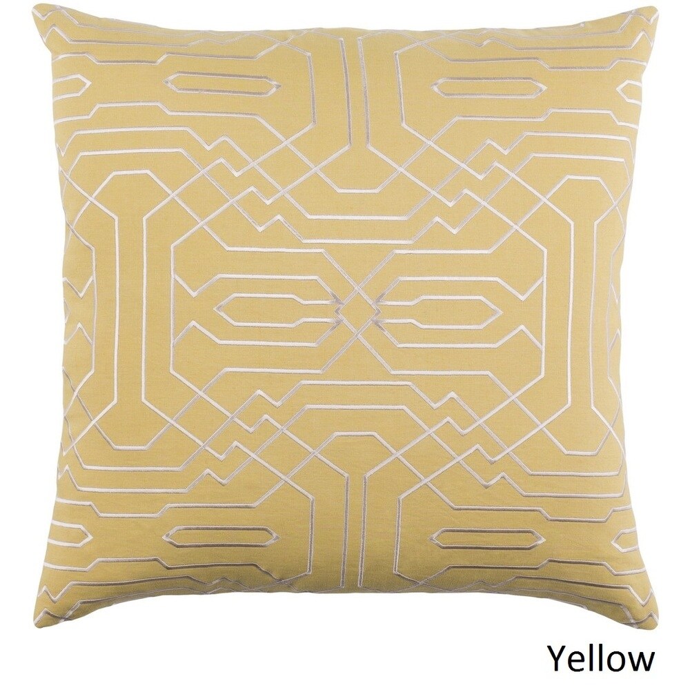 Decorative Stone 18-inch Feather Down or Poly Filled Throw Pillow