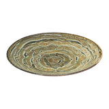 Decorative Stoneware Platter, Reactive Glaze