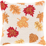 Decorative Taverny Ivory 18 in. Holiday Throw Pillow Cover