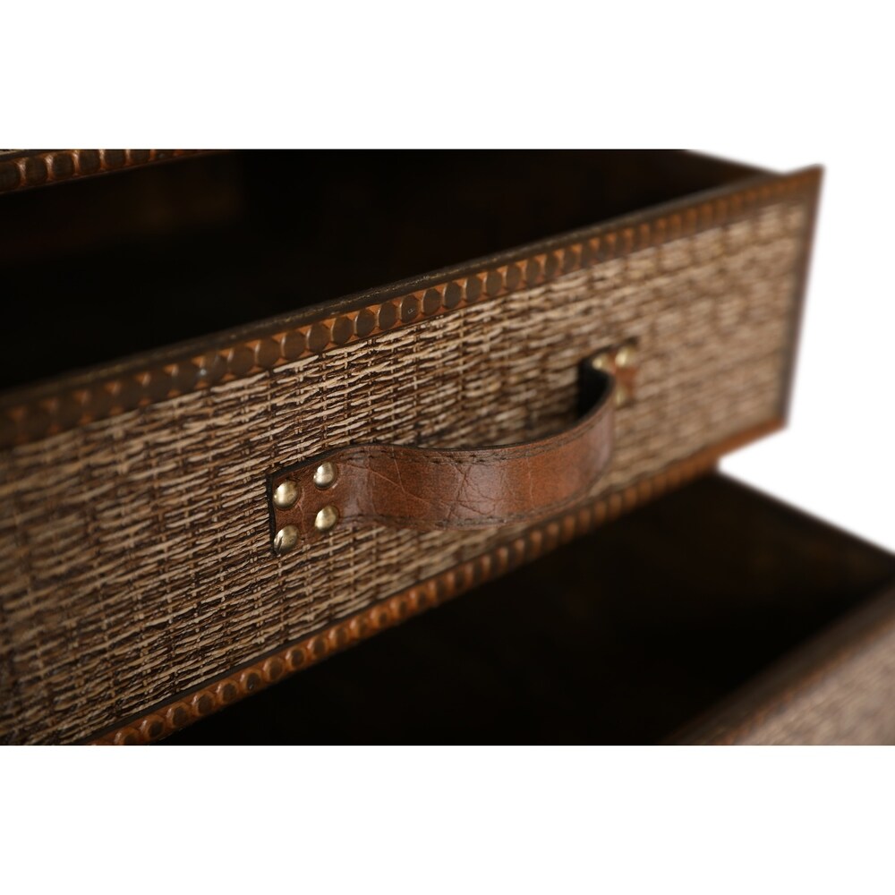 Decorative Wooden Storage Chest with 3 Drawers